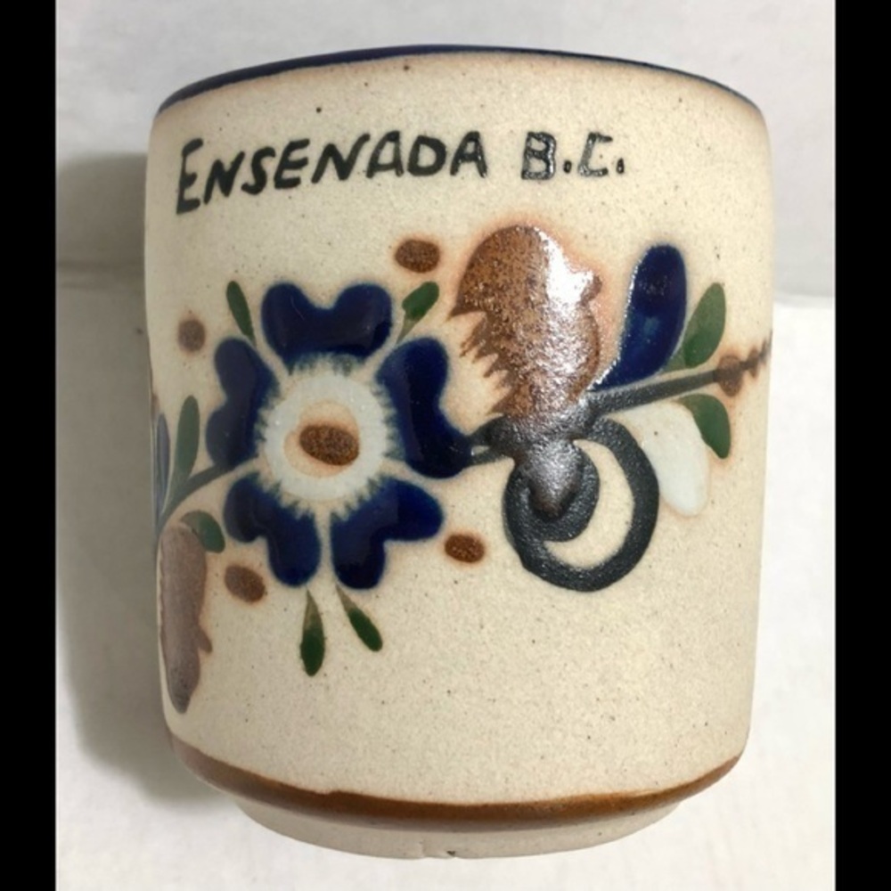 💙 Mexican pottery painted mug